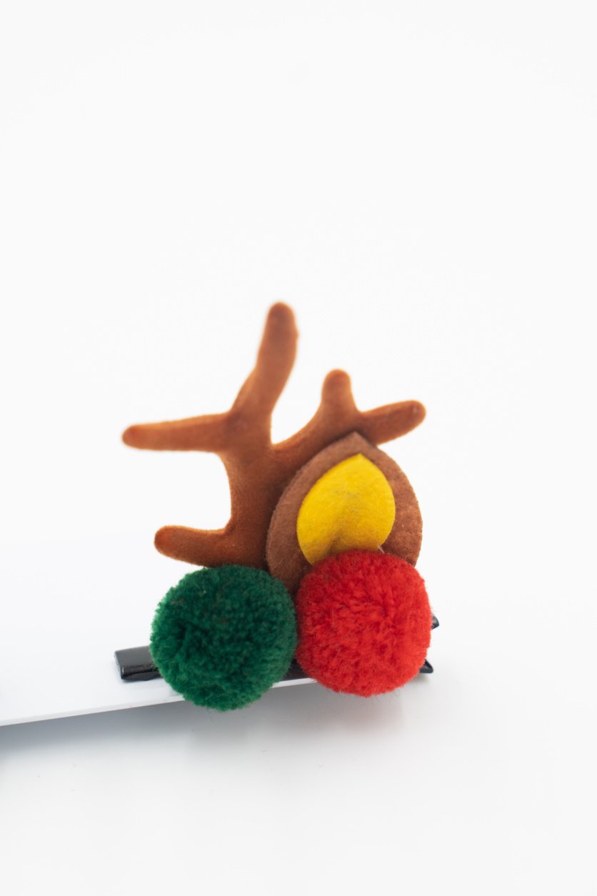 Girls Hair Clip Anthlers Ears Christamas -2 pairs