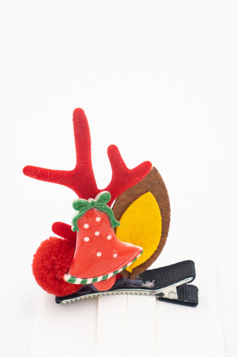 Girls Hair Clip Anthlers Ears Christamas -3 pairs
