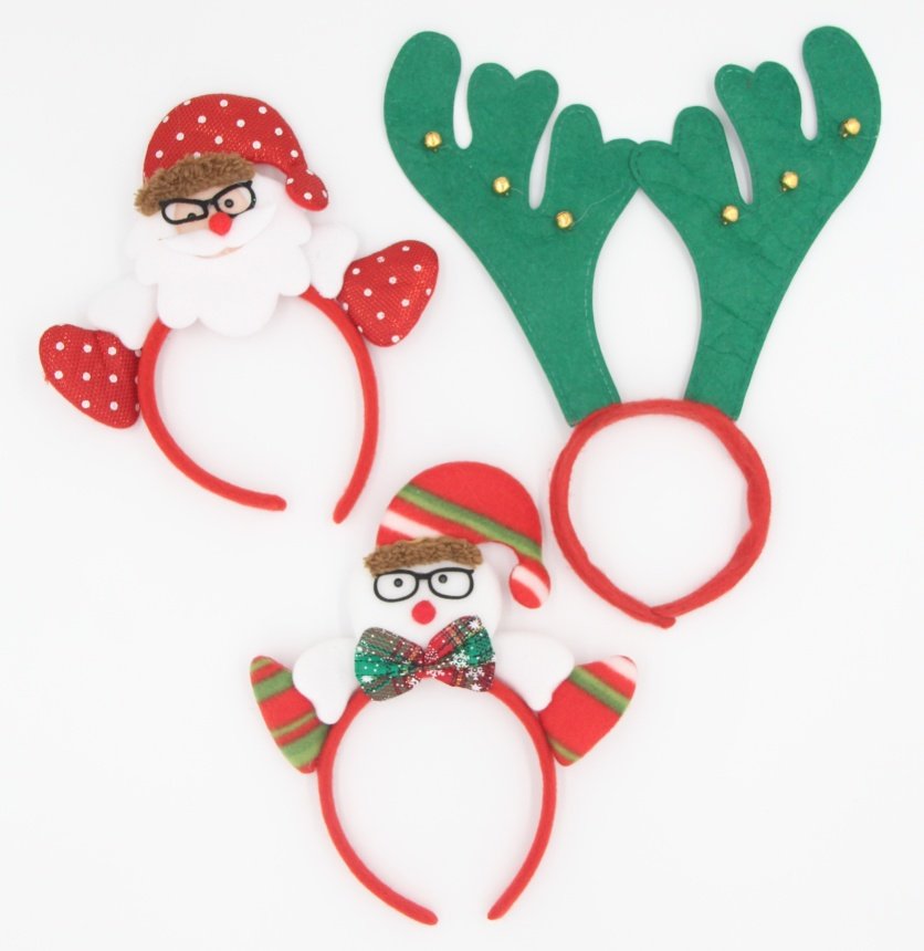 7 Pieces Headbands Xmas Headwear Reindeeer