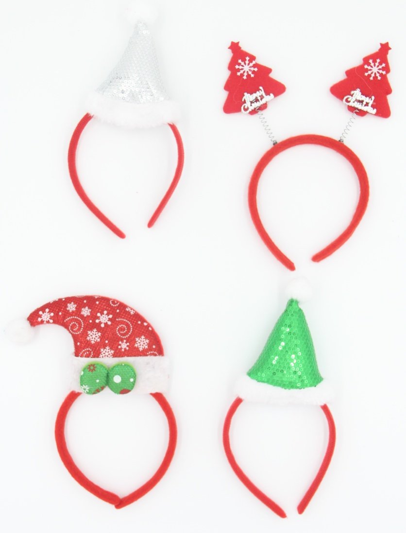 8 Pieces Christmas Headbands Party for Xmas