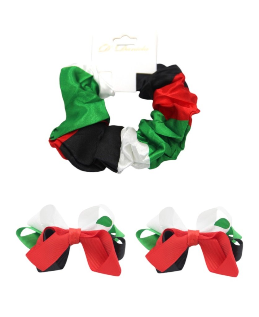 D' Daniela - UAE National Day Hair Clips and Scrunchie