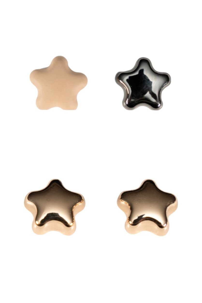 D' Daniela - 2 pairs Selena Star Shaped Hijab Magnet