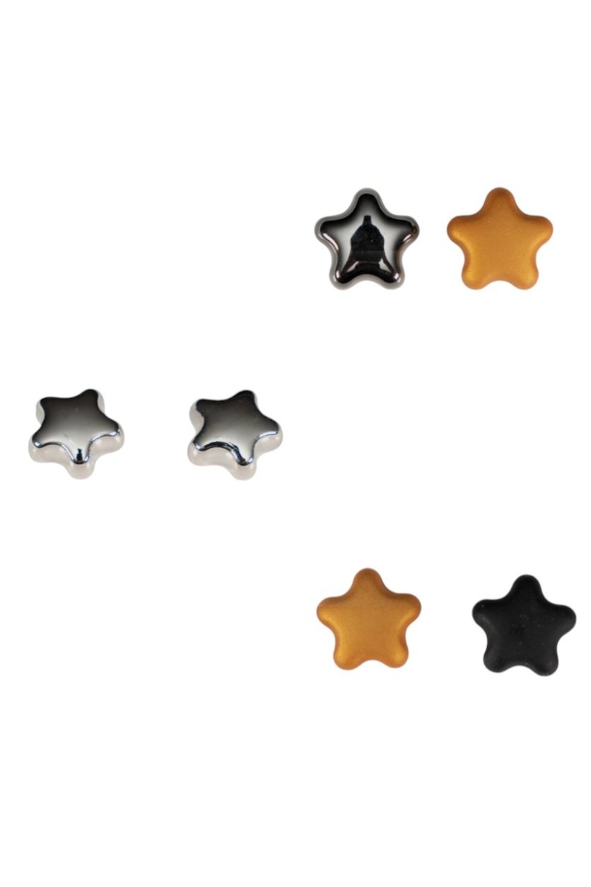 D' Daniela - 3 pairs Aaliyah Star Shaped Hijab Magnet
