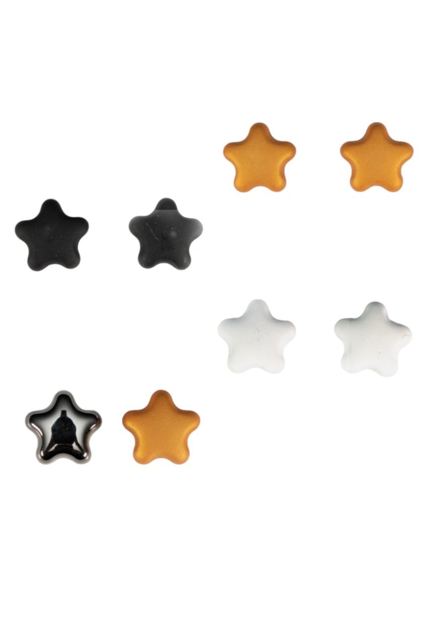 D' Daniela - 4 pairs Lena Star Shaped Hijab Magnet