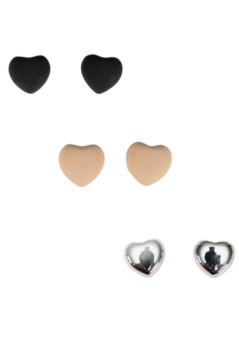 D' Daniela - 3 pairs Patricia Heart Shaped Hijab Magnet