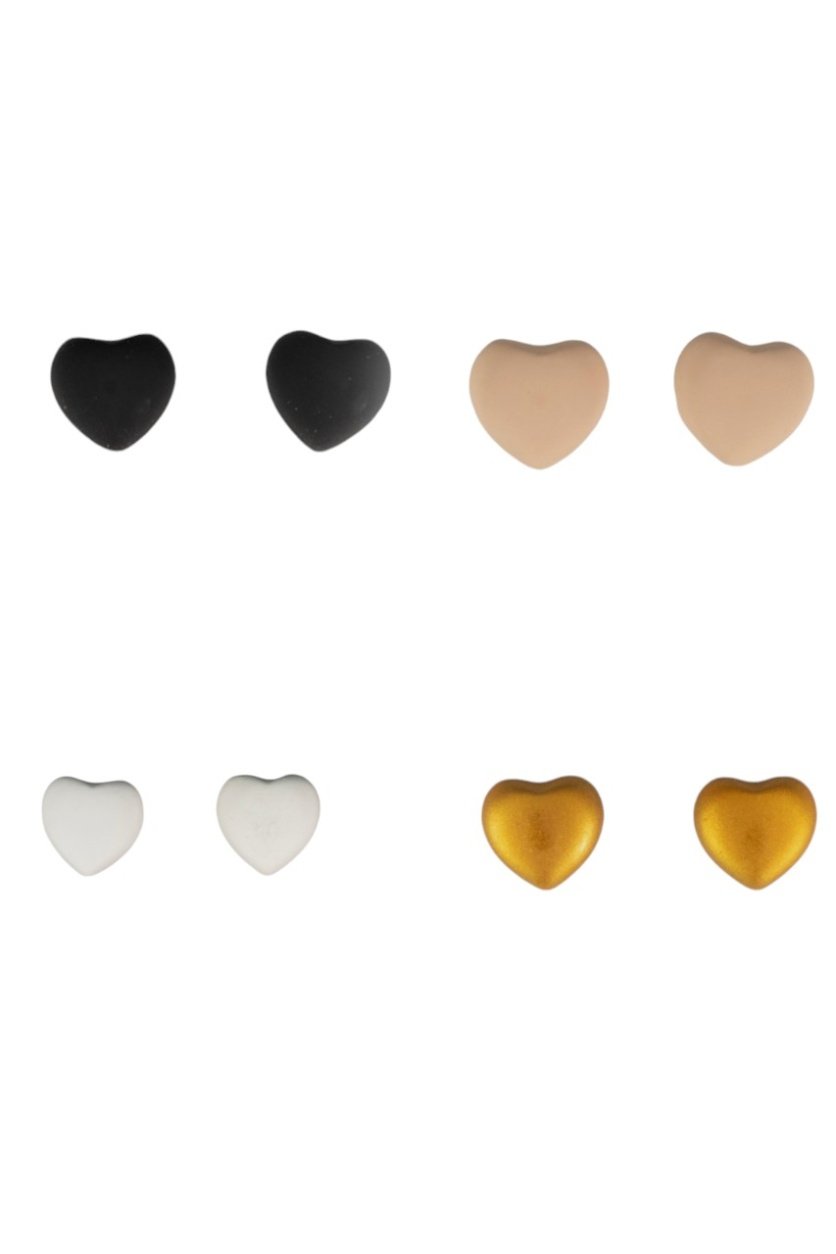 D' Daniela - 4 pairs Yasmin Heart Shaped Hijab Magnet