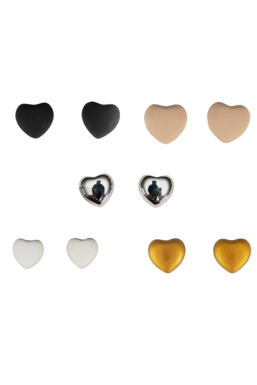 D' Daniela - 5 pairs Sofia Heart Shaped Hijab Magnet