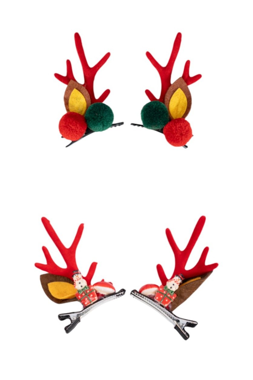 D' Daniela - 2 pairs of Christmas Hair Clips - Set C