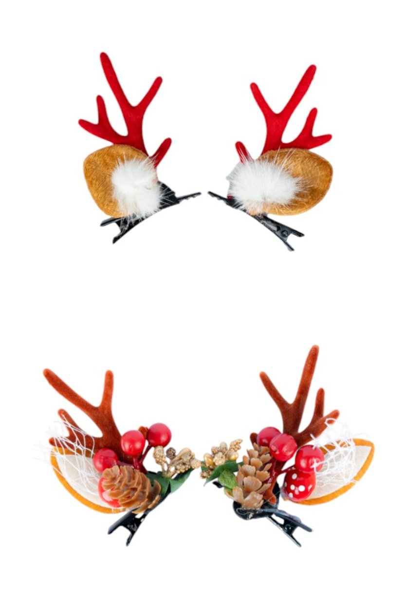 D' Daniela - 2 pairs of Christmas Hair Clips - Set G