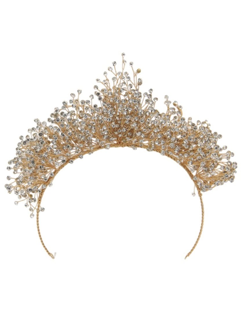 Headband Princess Faux Pearl Crown - Elegant Accessory for Little Royals