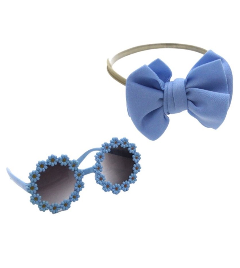 Zairah Glasses with Headband Set for Babies and Girls - Multi-Color - 0-4 Years
