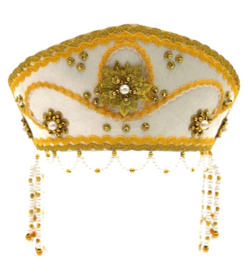 Women's Traditional Headdress Kokoshnik - Multi-Color - 4-18 Years
