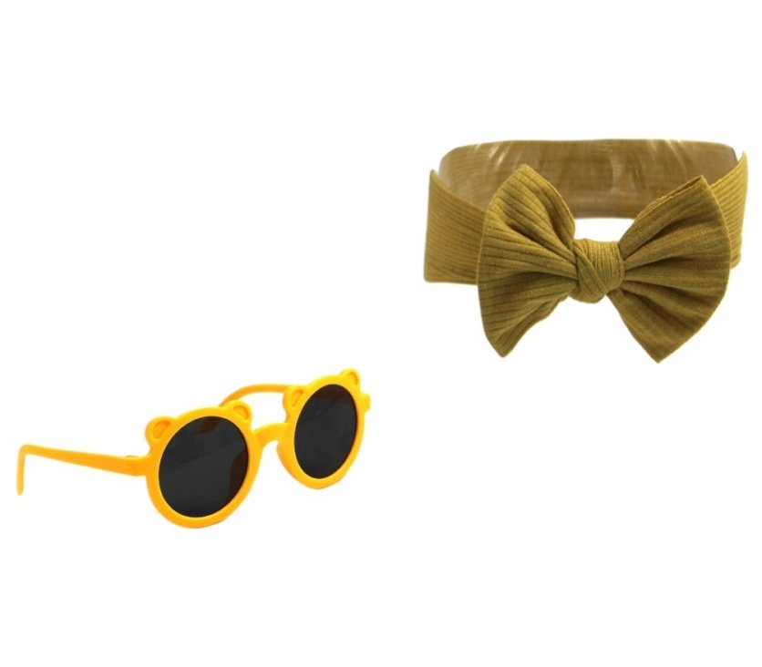Leila Glasses with Headband Set for Babies and Girls - Multi-Color - 0-4 Years