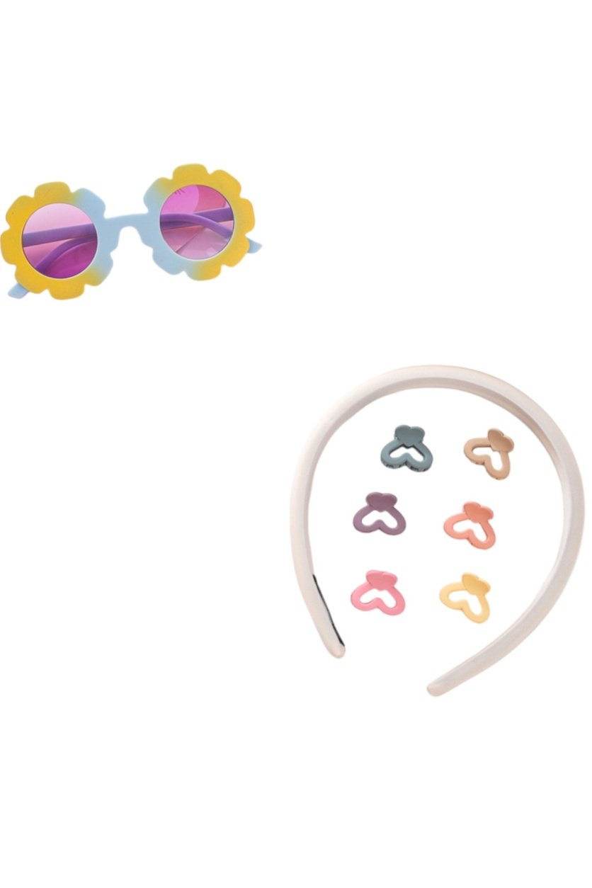 Adelia Glasses and Headband with Assorted Clips Set - Stylish and Practical for 0-4 Years