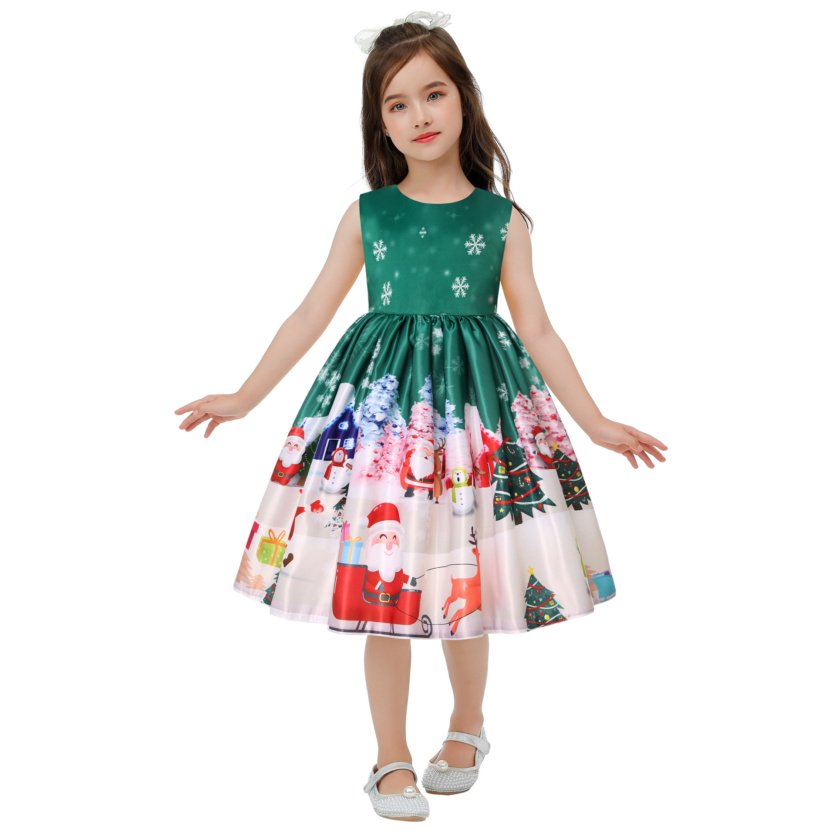 Christmas Unique Green Emerald Girls Pageant Gown - Green - 2 Years to 10 Years