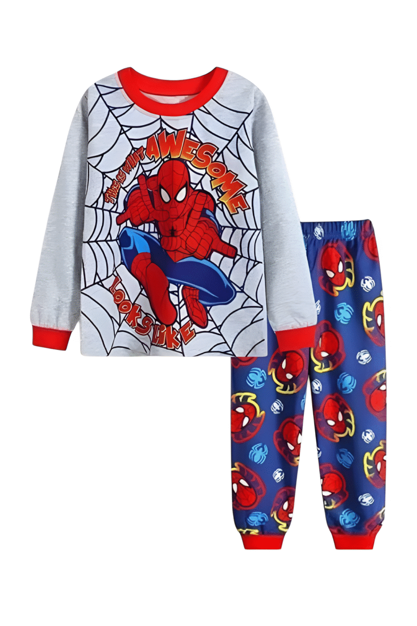 Boys' Hero Web Crawler Pajama Set – Superhero pajama set for boys – D'Daniela