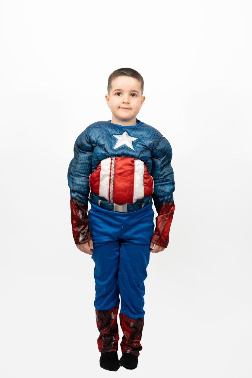 Captain America Costume Dark blue – Captain America costume for boys – D'Daniela