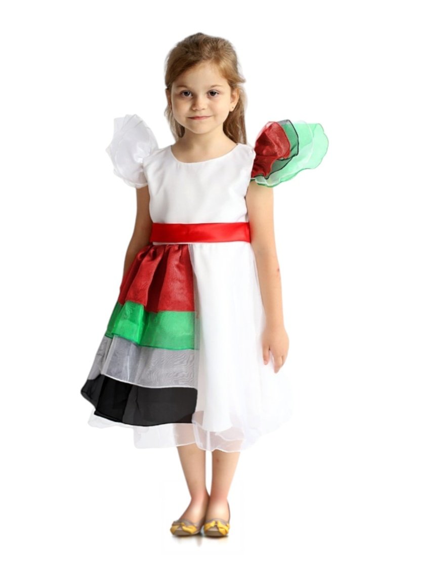 UAE National Day Flag Dress Girls
