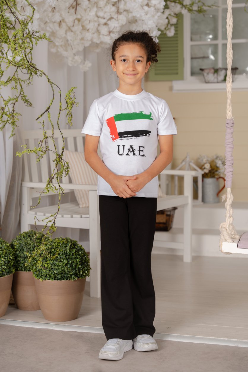 Girls UAE National Flag T- Shirt