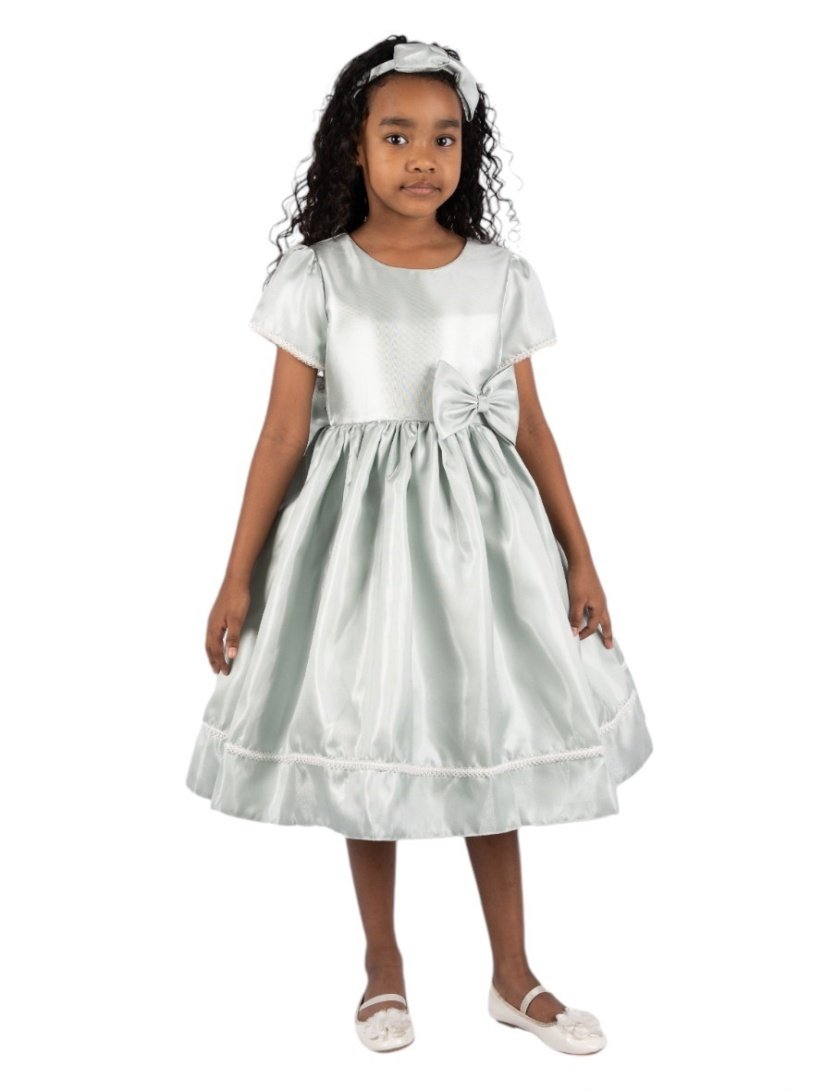 Charlotte Dress Embroidery Lace with Headband