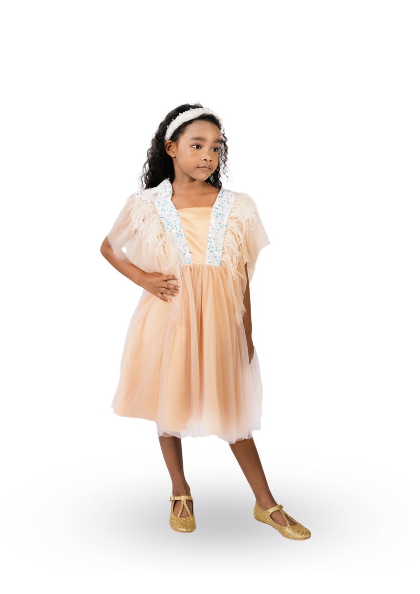 Embellished Square Neck Dress – girls' dress by D'Daniela, Dubai