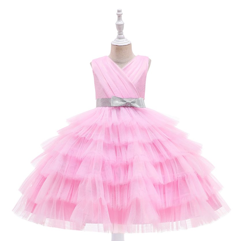 Mia Party Dress with belt – girls' dress by D'Daniela, Dubai