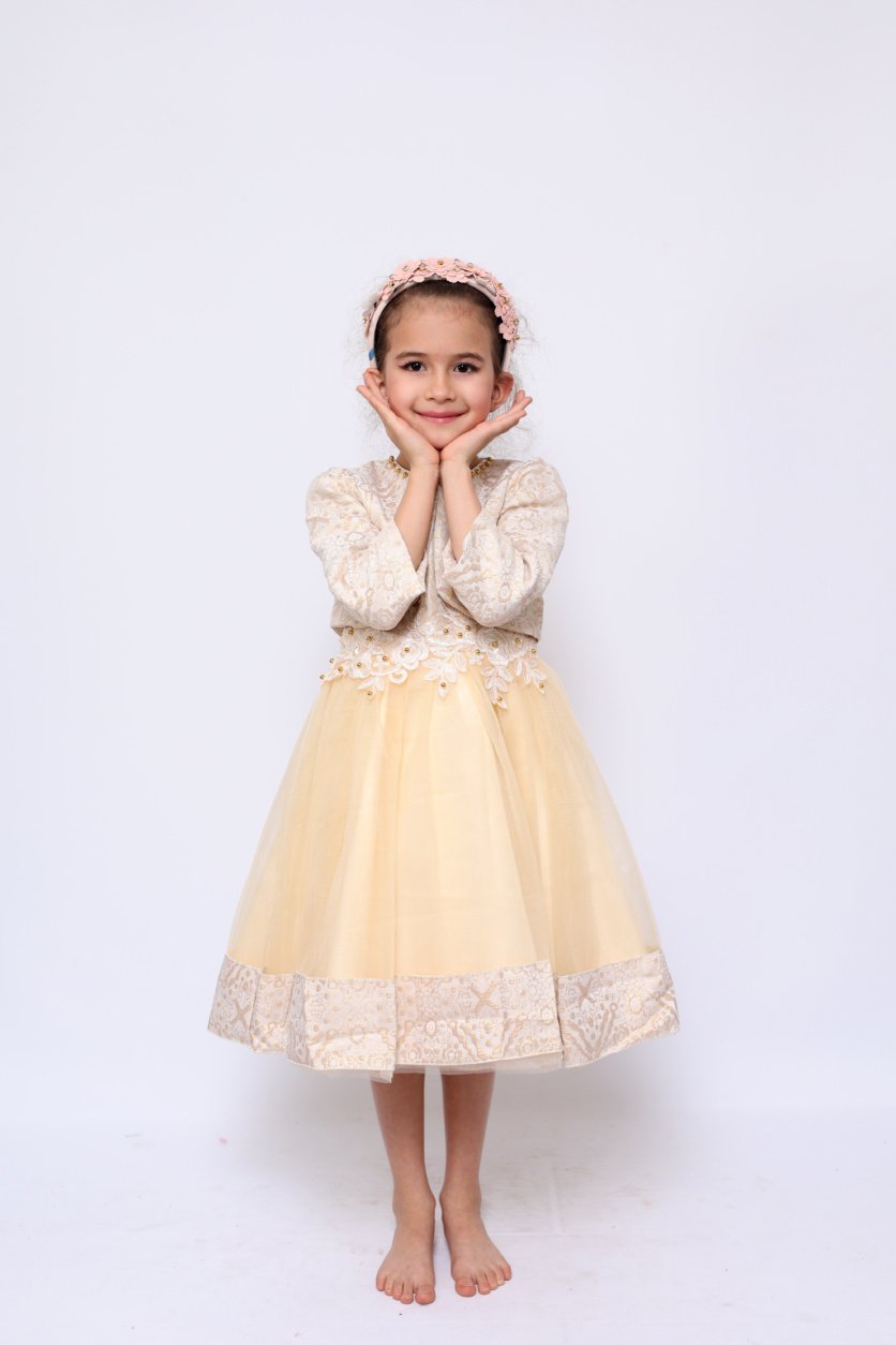 Samra Flowers Party Dress with Jacket – girls' dress by D'Daniela, Dubai
