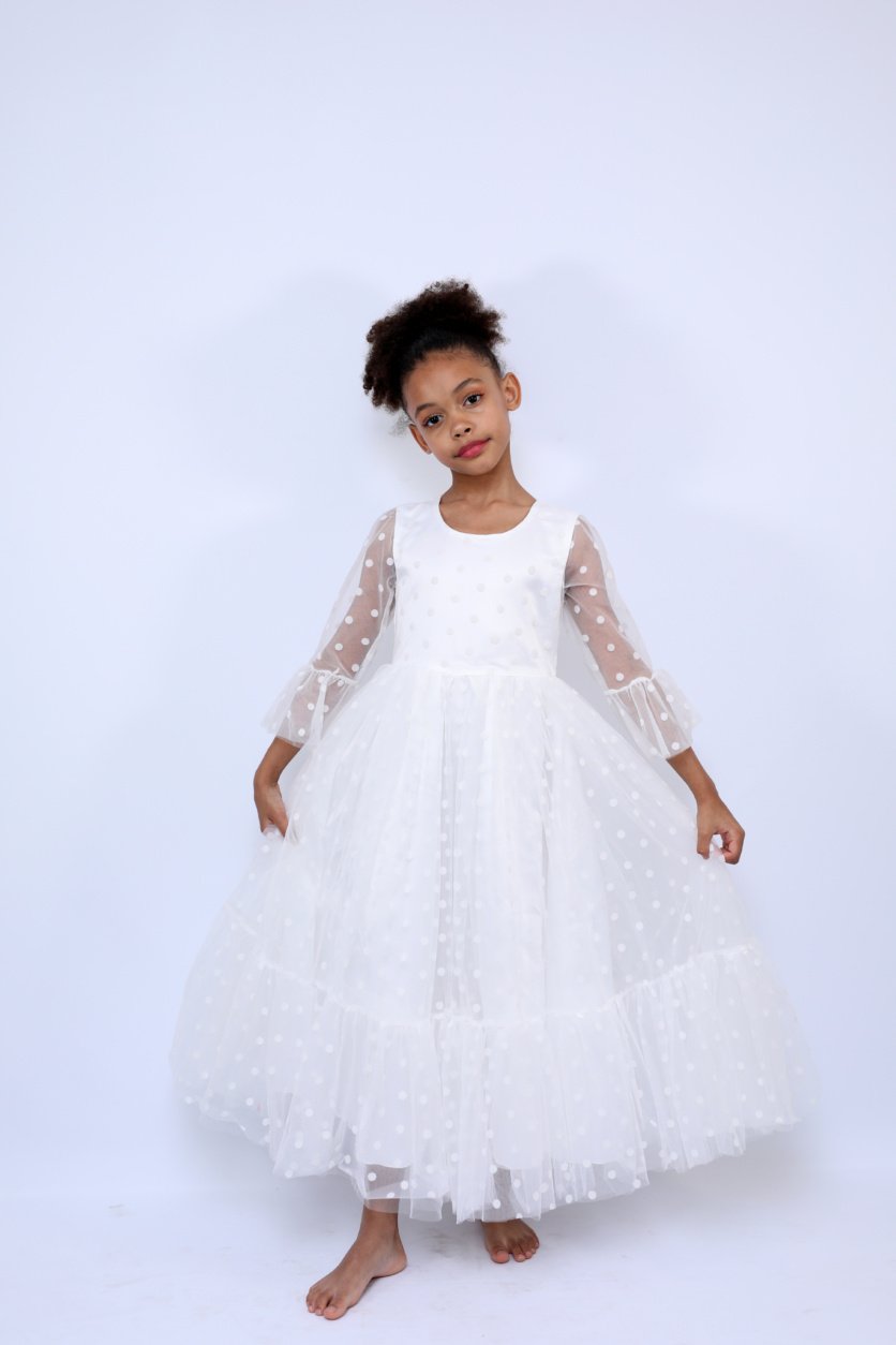 Louise Long Sleeves Party Dress – girls' dress by D'Daniela, Dubai