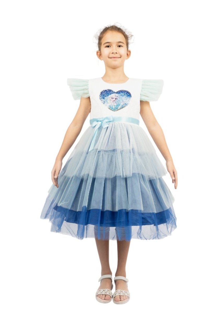 Frozen Fantasy Tulle Dress – Frozen dress for girls – D'Daniela