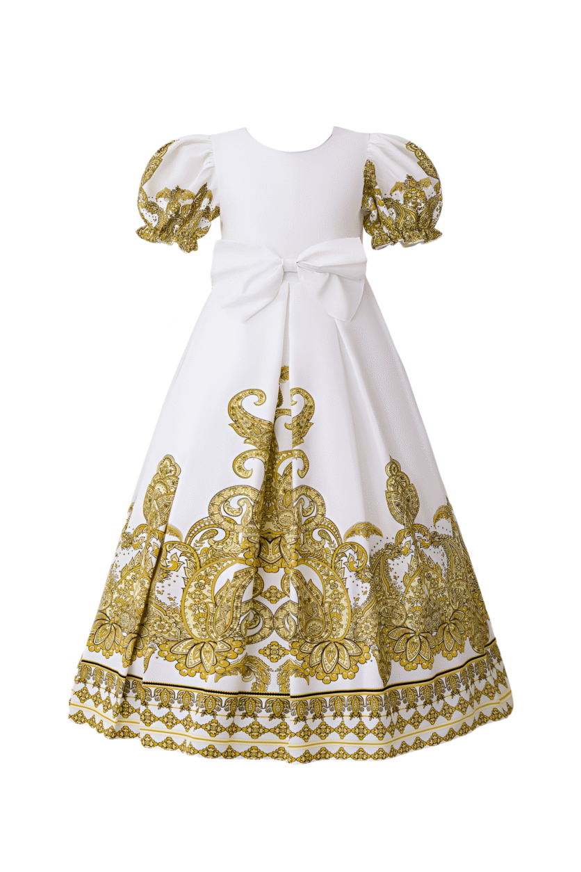 Majestic Gold Abaya Dress