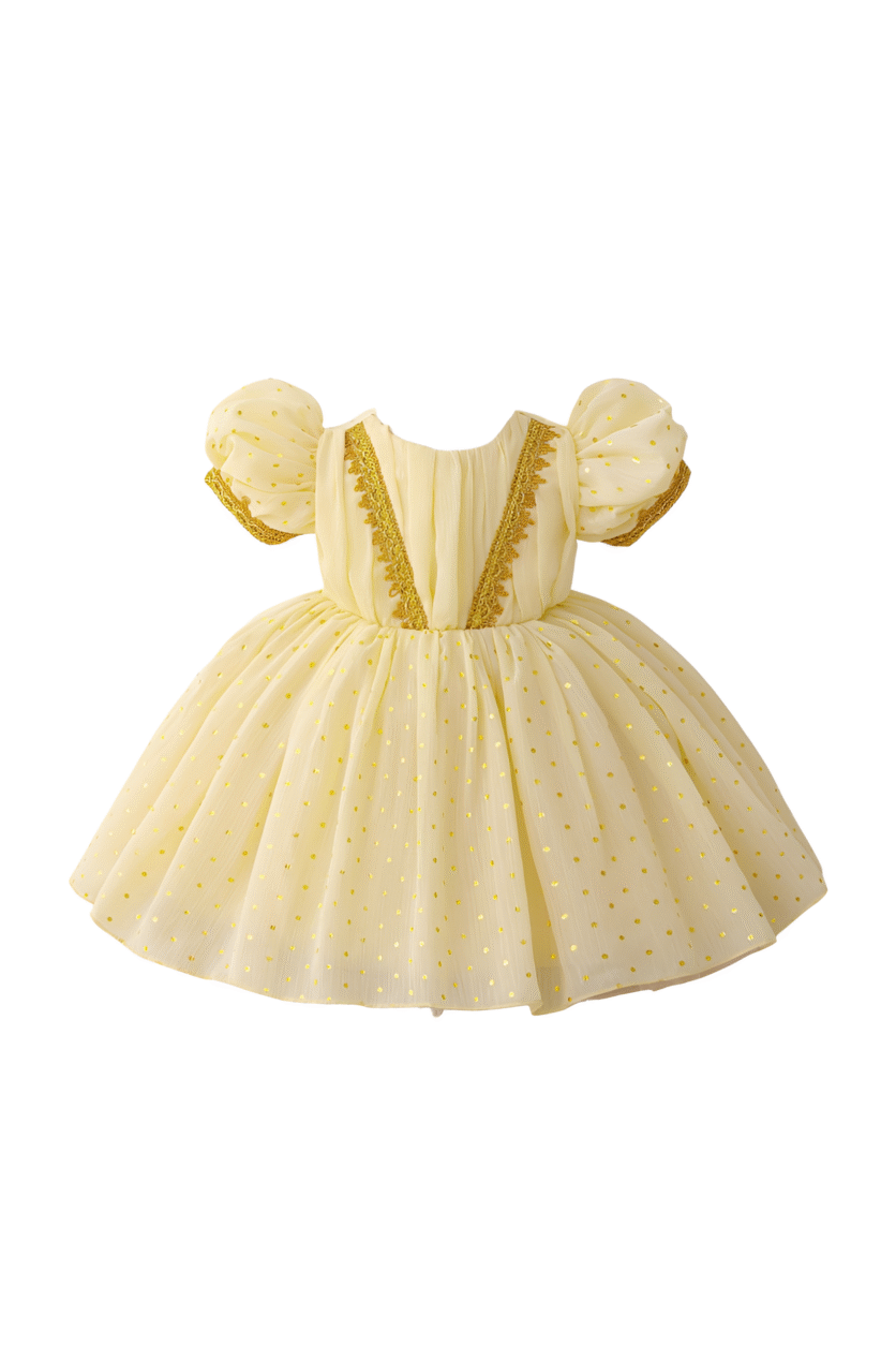 Golden Glow Dress – girls' dress by D'Daniela, Dubai