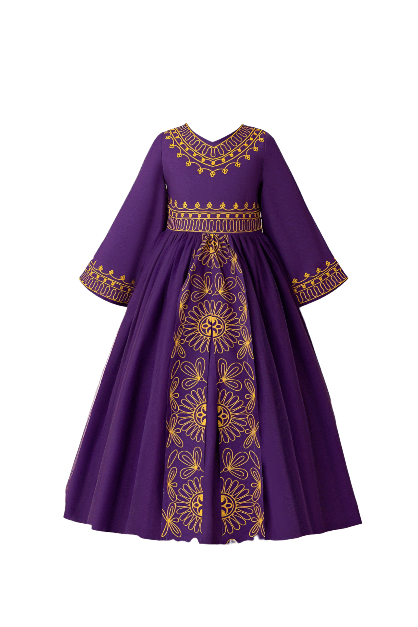 Purple Majesty Abaya Dress