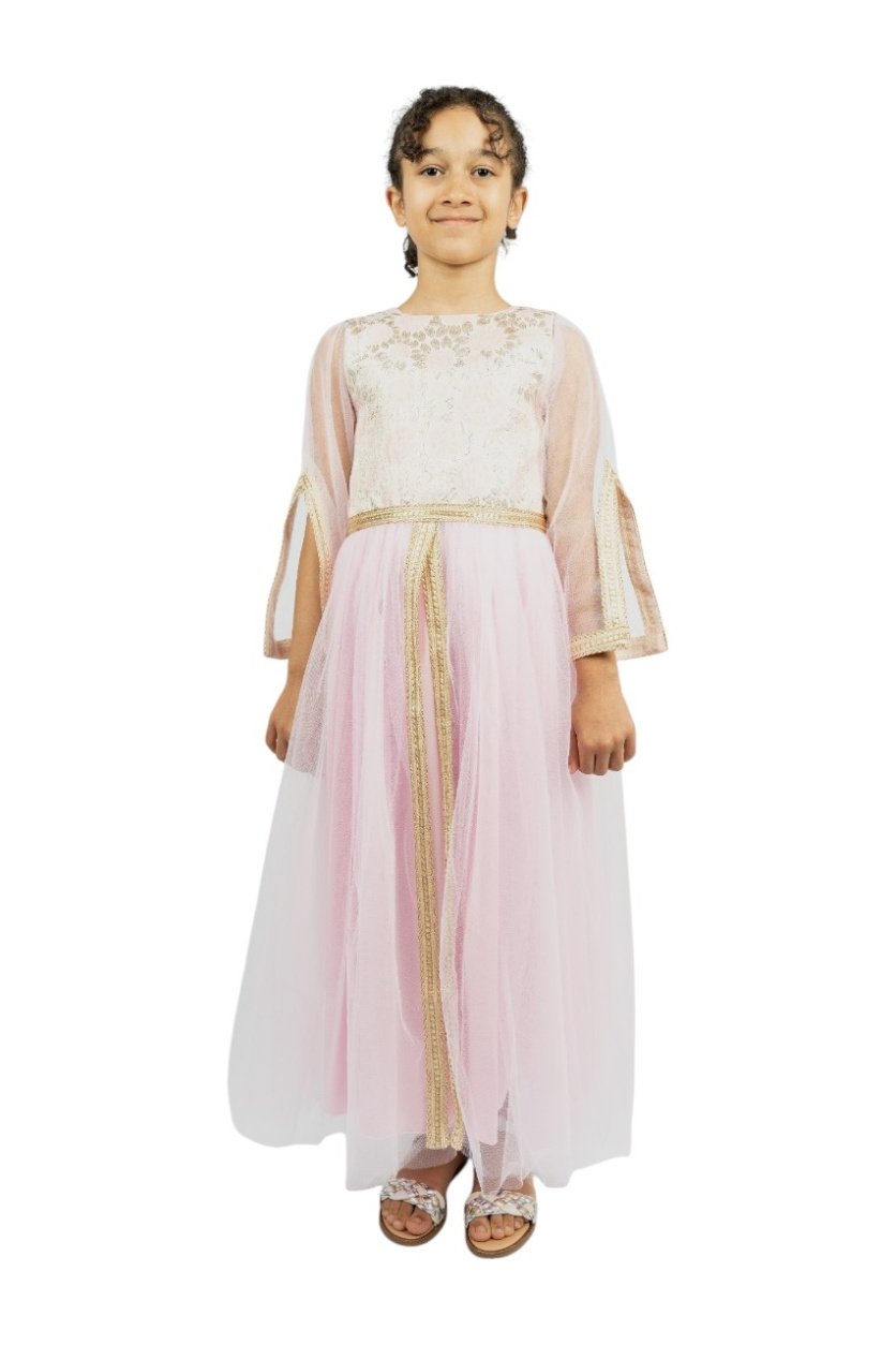 Pink Sparkle Abaya Dress