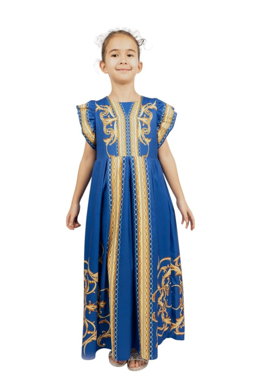 Celestial Blue Abaya Dress – girls' dress by D'Daniela, Dubai
