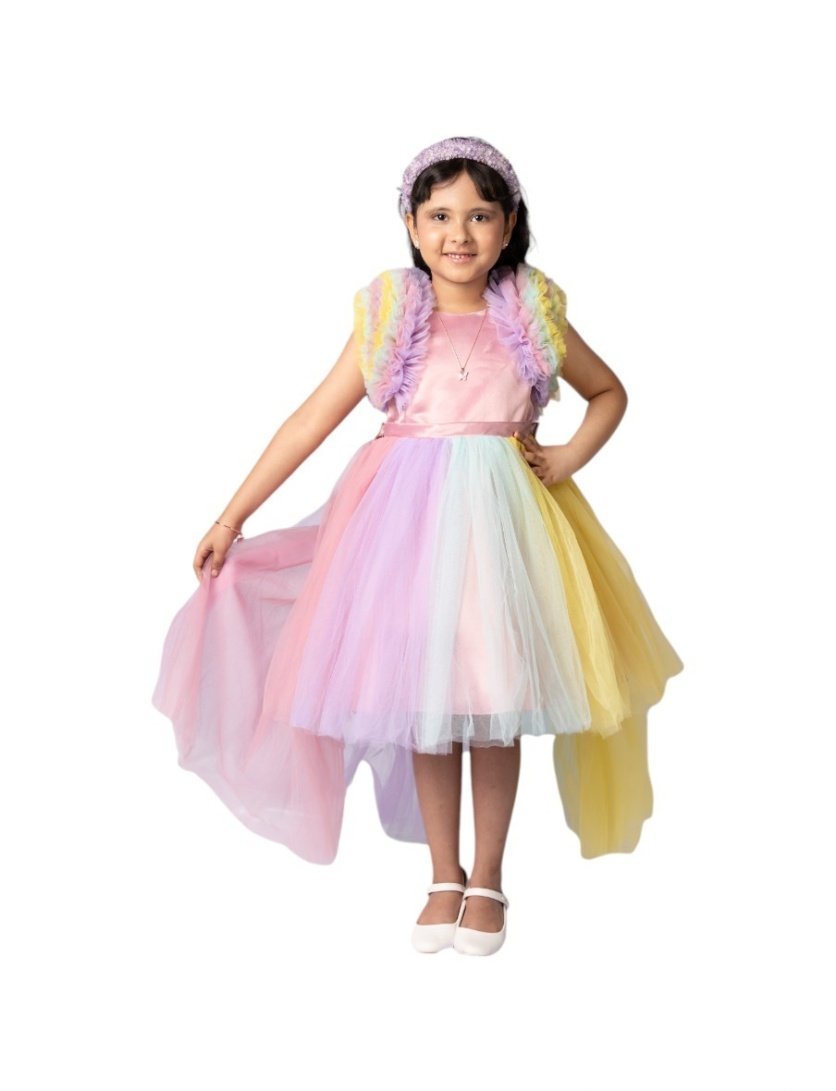 Long Tail Unicorn Dress with Detachable Tail – Unicorn dress for girls – D'Daniela