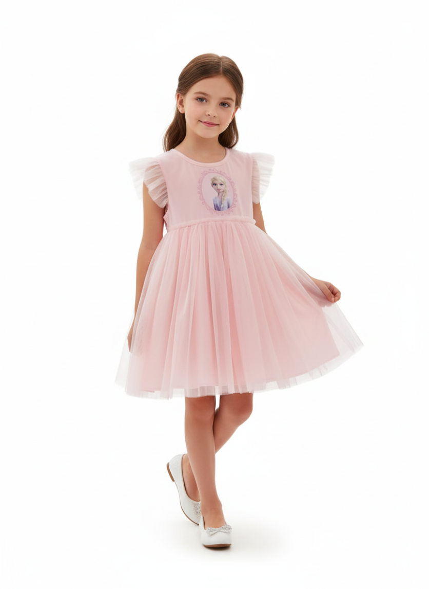 Elsa Magical Daydream Dress Pink – Elsa Frozen dress for girls – D'Daniela