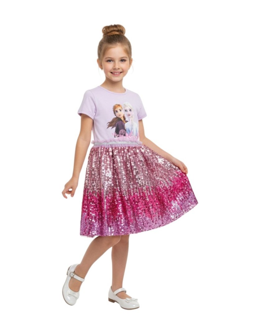 Elsa & Anna Glitter Dress – Elsa & Anna Frozen dress for girls – D'Daniela