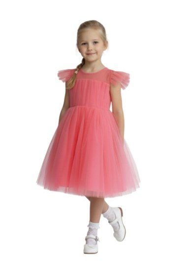 Pleated Flare Dress Dark Orange