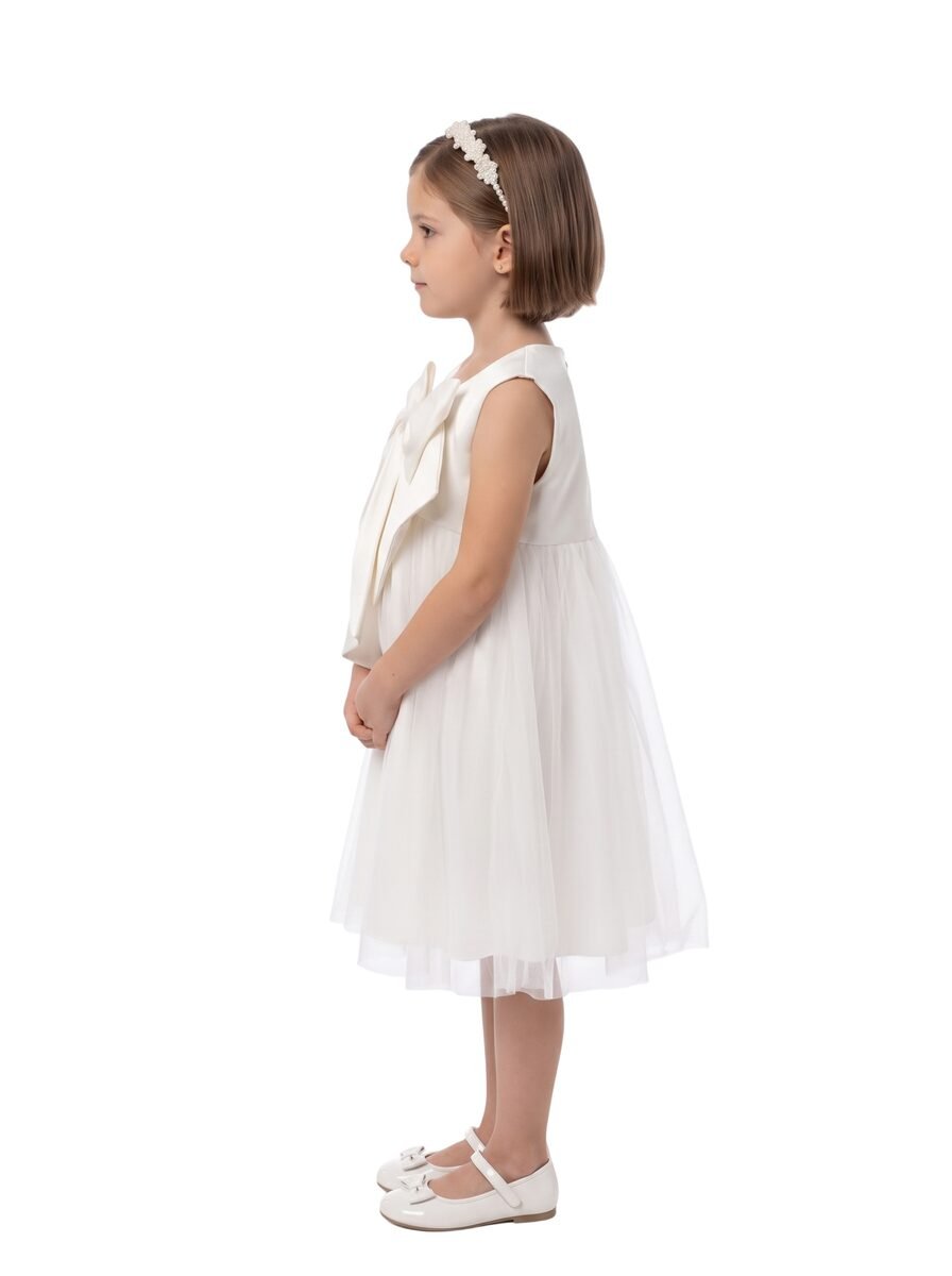 Big bow party dress White – photo 2