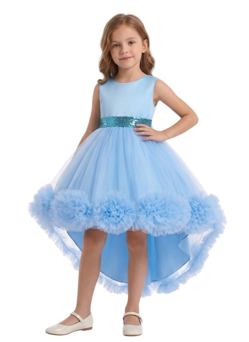 Layered Party Dresses Tutu Gown Light Blue