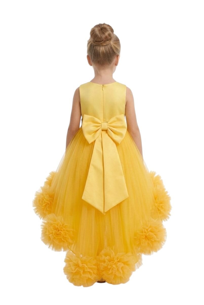 Layered Party Dresses Tutu Gown Dirty Yellow – photo 3