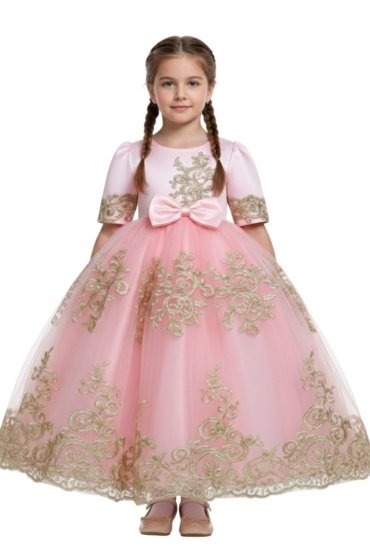 Duchess Party Dress Pink Colour