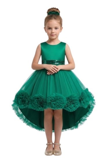 D'Daniela - Princess Tutu Party Dress for Girls Emerald Green