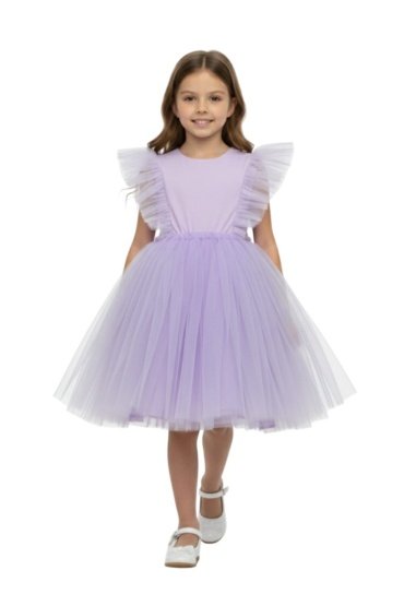 Natalya Dress Net Purple