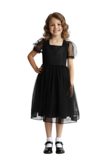 Princess Black Dot Dress