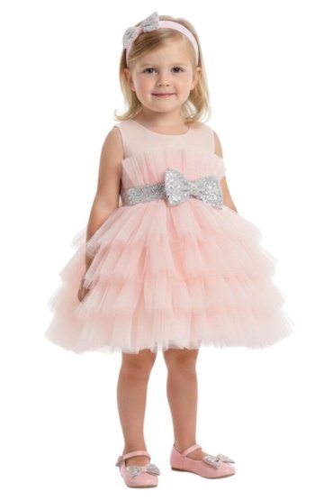 Fluffy Party Dress "Juliet" Light Pink Colour
