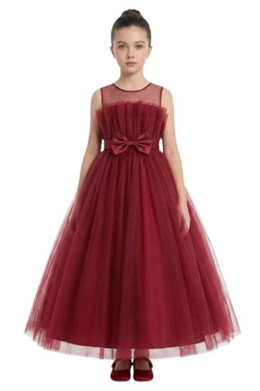 Alice Party Dress Burgundy Colour