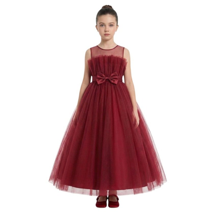 Alice Party Dress Burgundy Colour