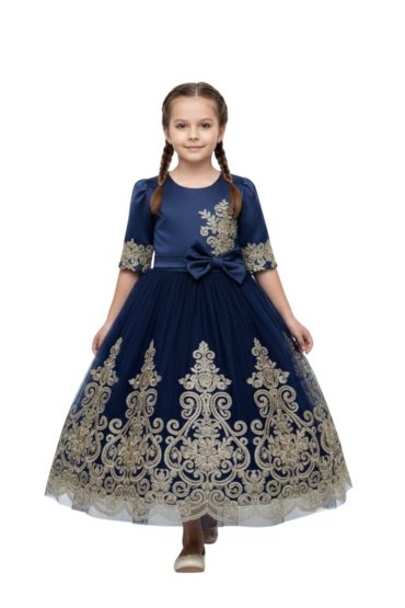 Duchess Party Dress Dark Blue Colour