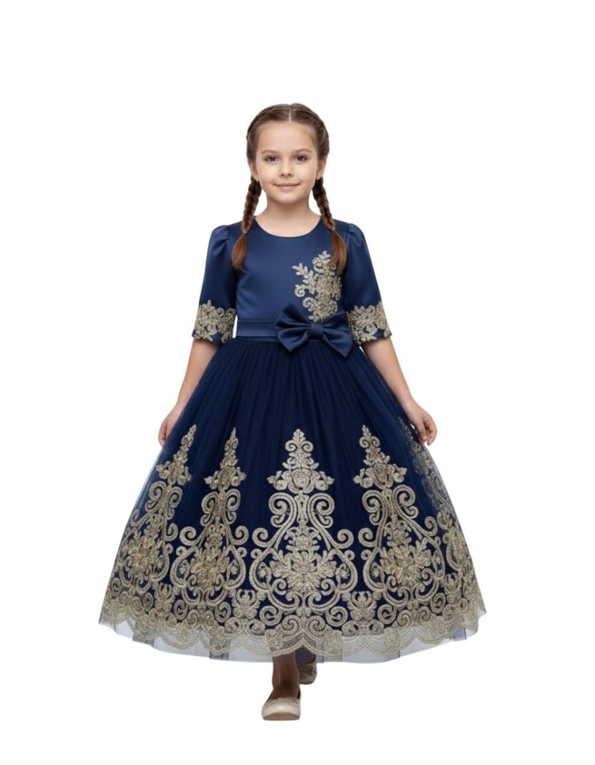 Duchess Party Dress Dark Blue Colour
